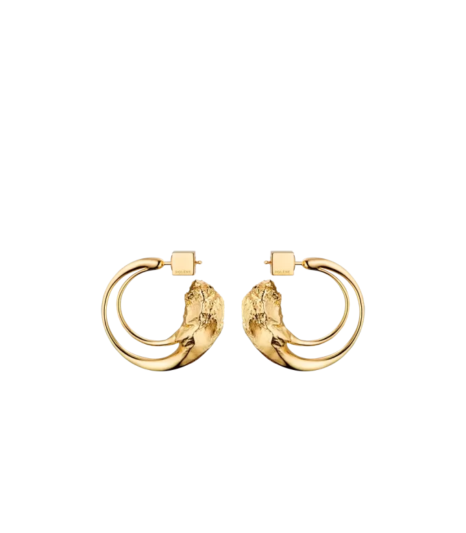 Eroz Hoop Earrings Edition 24 carat gold gilded Eroz Hoop Earrings Edition 24 carat gold gilded