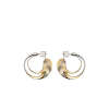 Eroz Hoop Earrings Edition Duo palladium with 24 carat gold plating Eroz Hoop Earrings Edition Duo palladium with 24 carat gold plating