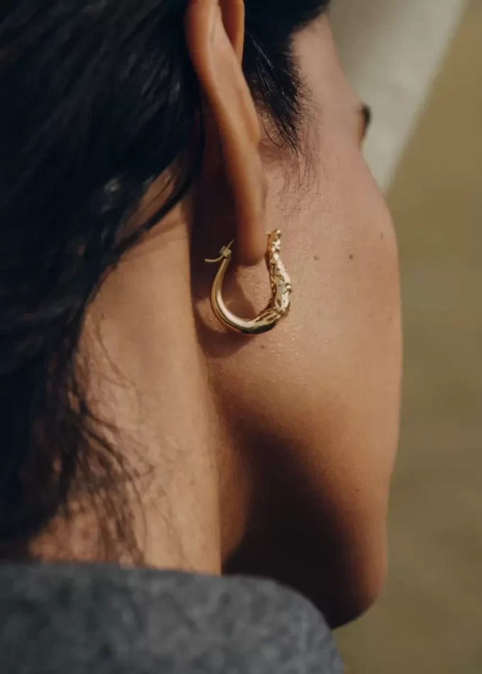 Eroz Slim Hoop Earrings Edition gilded edition