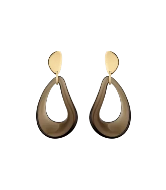 Naé Drop Earrings Edition  Smoked glass