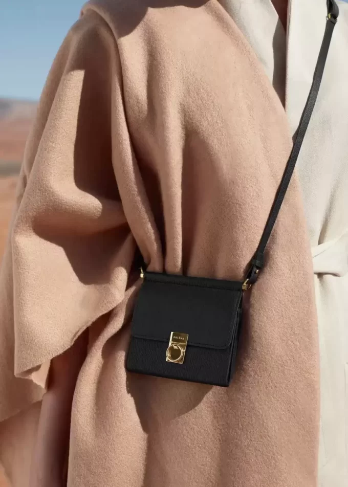 Numéro Sept Crossbody Wallet Edition  Textured Black
