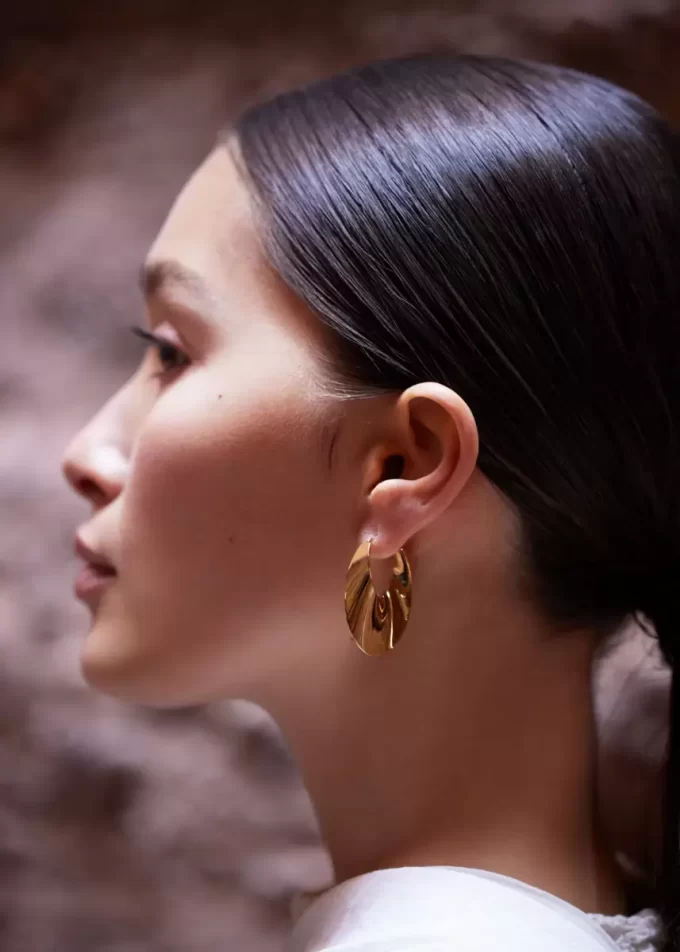 Éole Slim Hoop Earrings Edition 24 carat gold gilded Éole Slim Hoop Earrings Edition 24 carat gold gilded