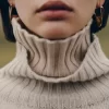 Éole Slim Hoop Earrings Edition Black Leather Éole Slim Hoop Earrings Edition Black Leather