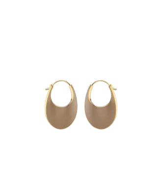 ole slim hoop earrings edition taupe leather 1 330x378 - &Eacute;ole Slim Hoop Earrings Edition  Taupe Leather