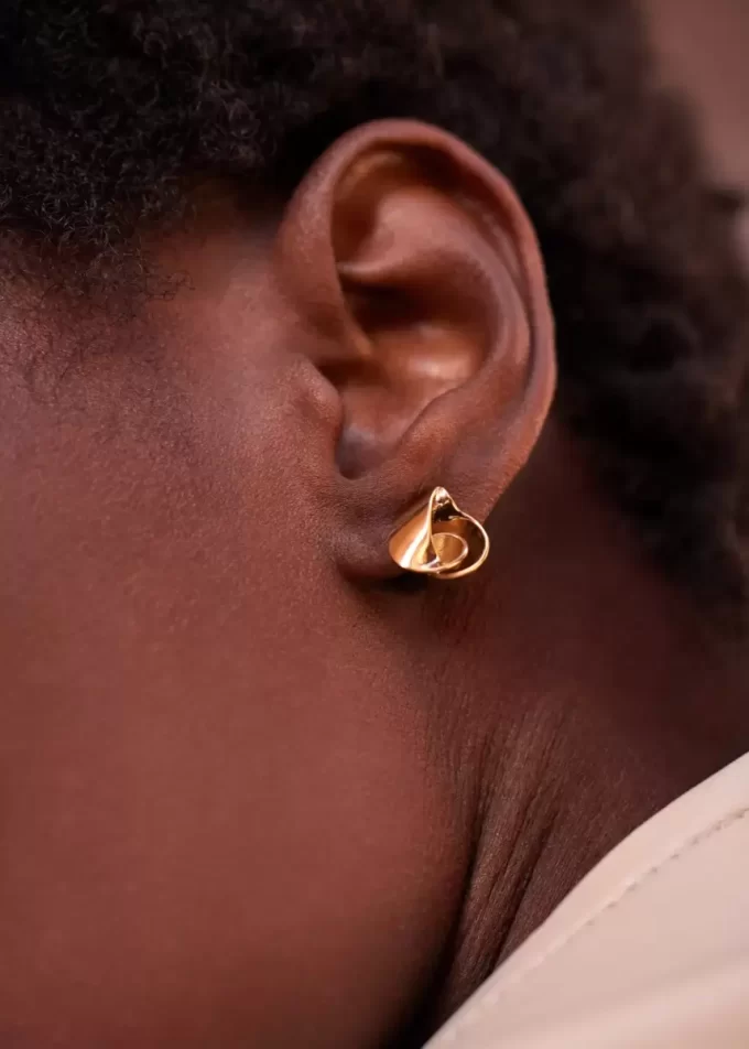 Éole Stud Earrings Edition 24 carat gold gilded Éole Stud Earrings Edition 24 carat gold gilded