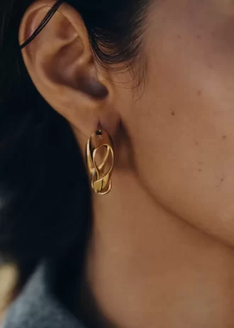 Éole Wavy Hoop Earrings Edition gilded edition Éole Wavy Hoop Earrings Edition gilded edition