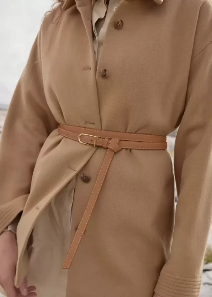 Thin Umi Belt Edition Textured Camel Thin Umi Belt Edition Textured Camel